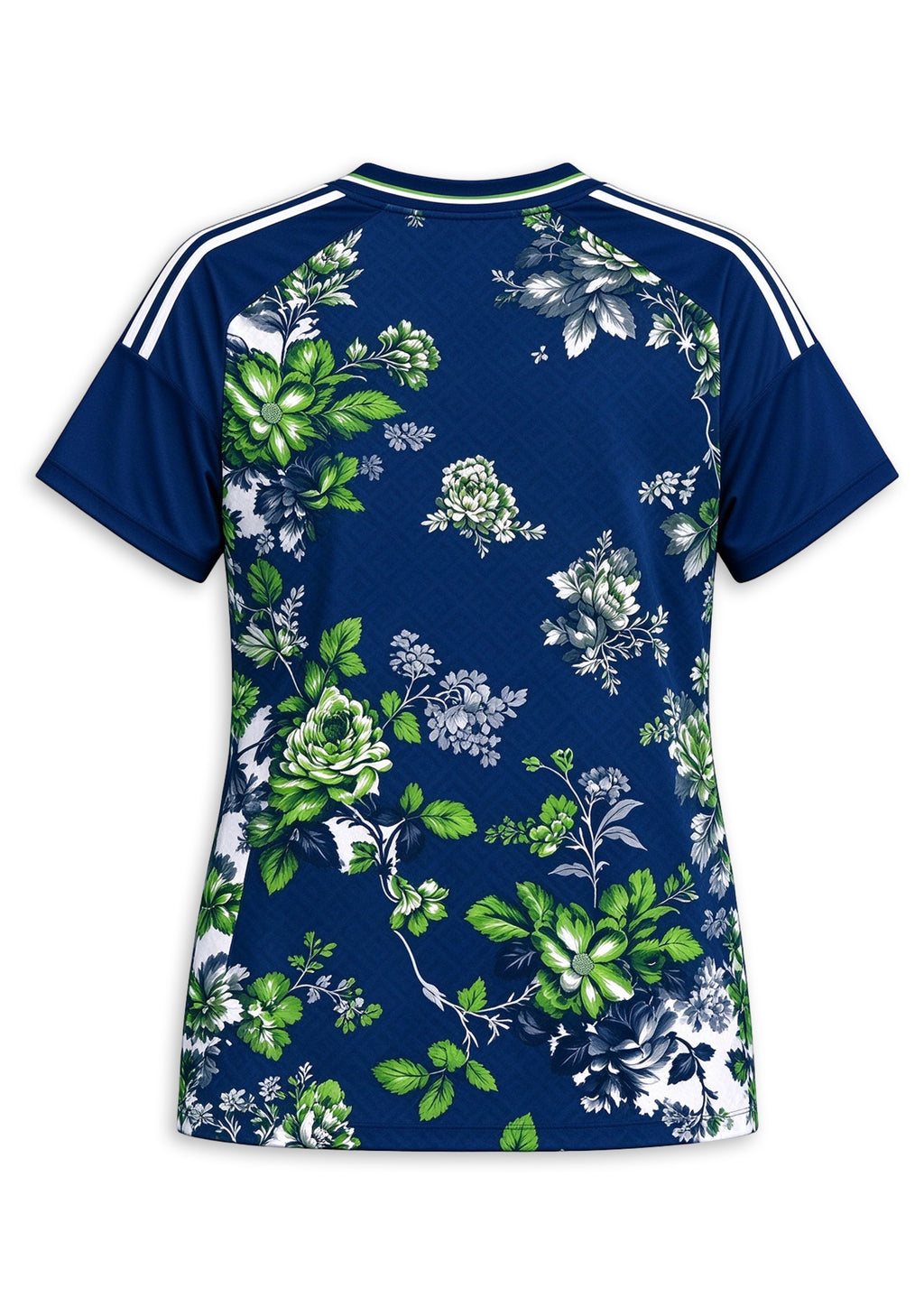 Women's Seattle Seahawks Floral V-Neck T Shirt