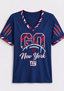 Go New York Giants Football Fan V-Neck T-Shirt