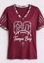 Go Tampa Bay Buccaneers Fan V-Neck T-Shirt