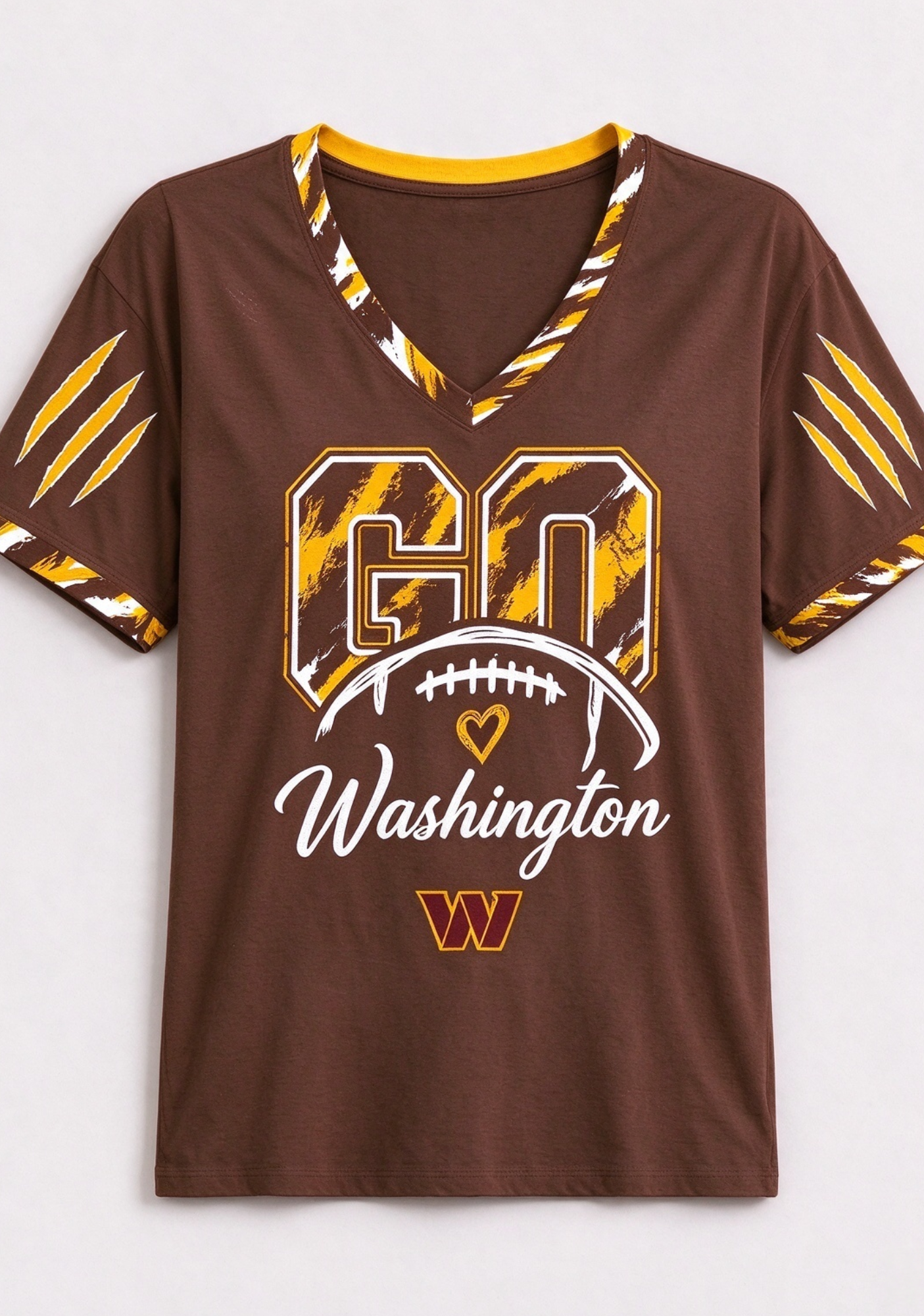 Washington Commanders NFL Fan V-Neck T-Shirt Secondary image
