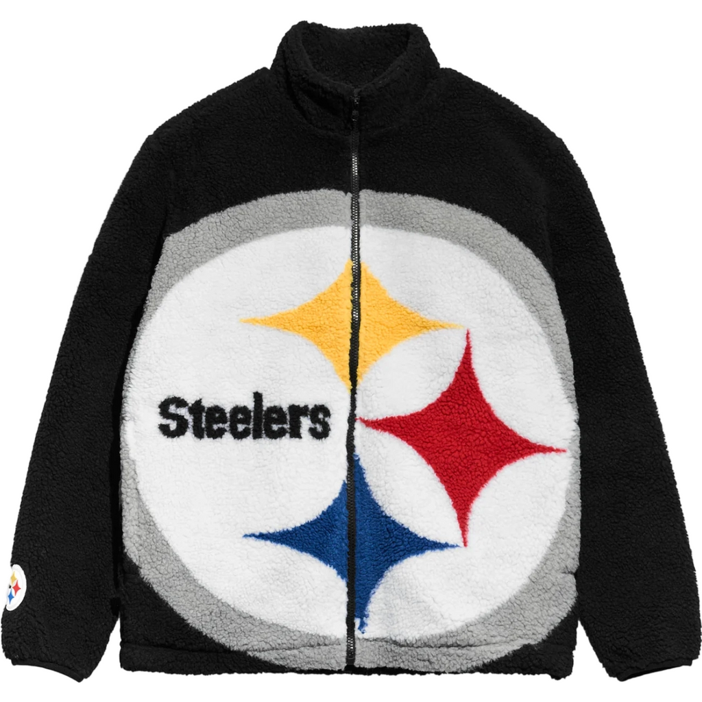 Pittsburgh Steelers Full Zip Sherpa Fleece Jacket