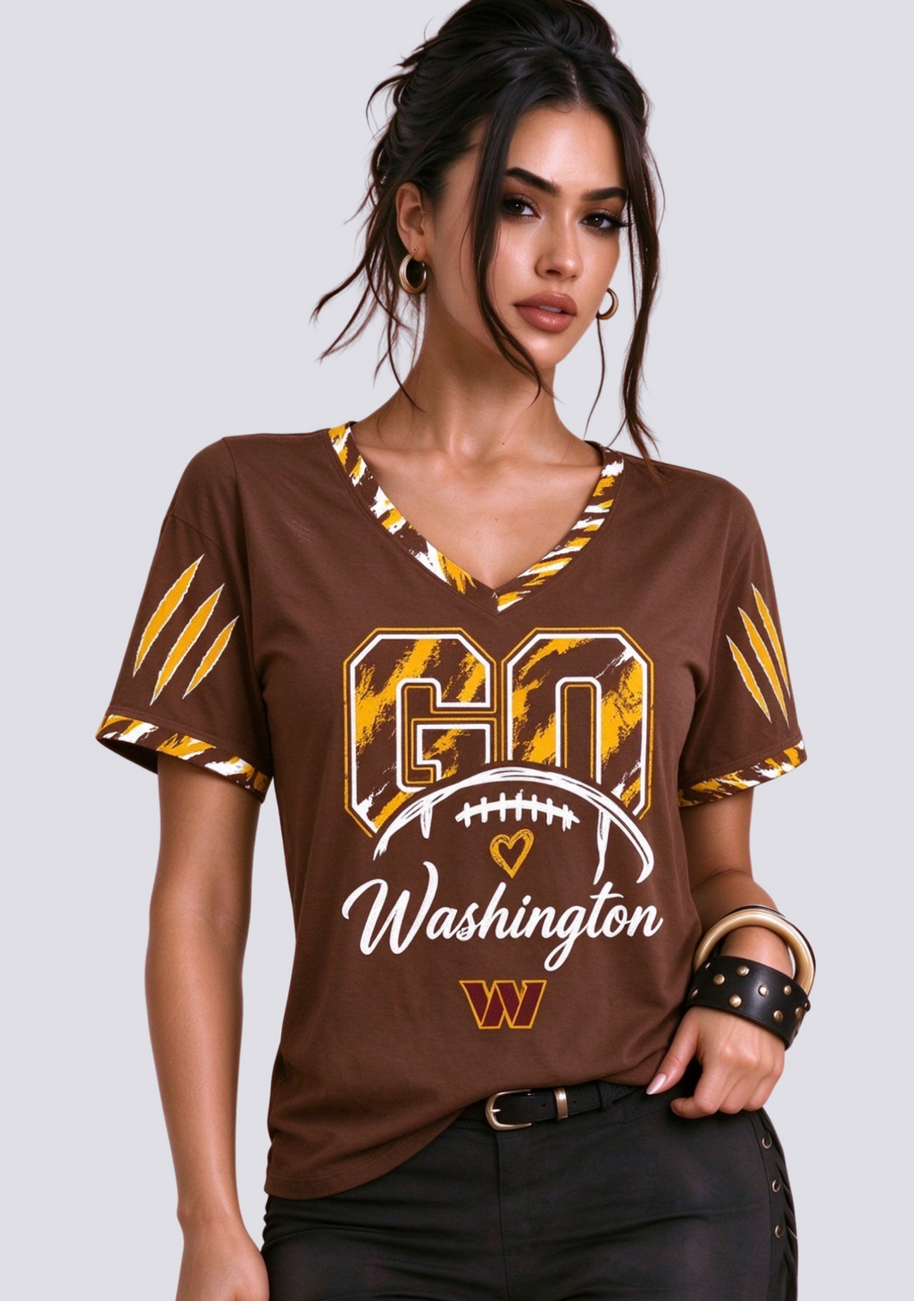 Washington Commanders NFL Fan V-Neck T-Shirt