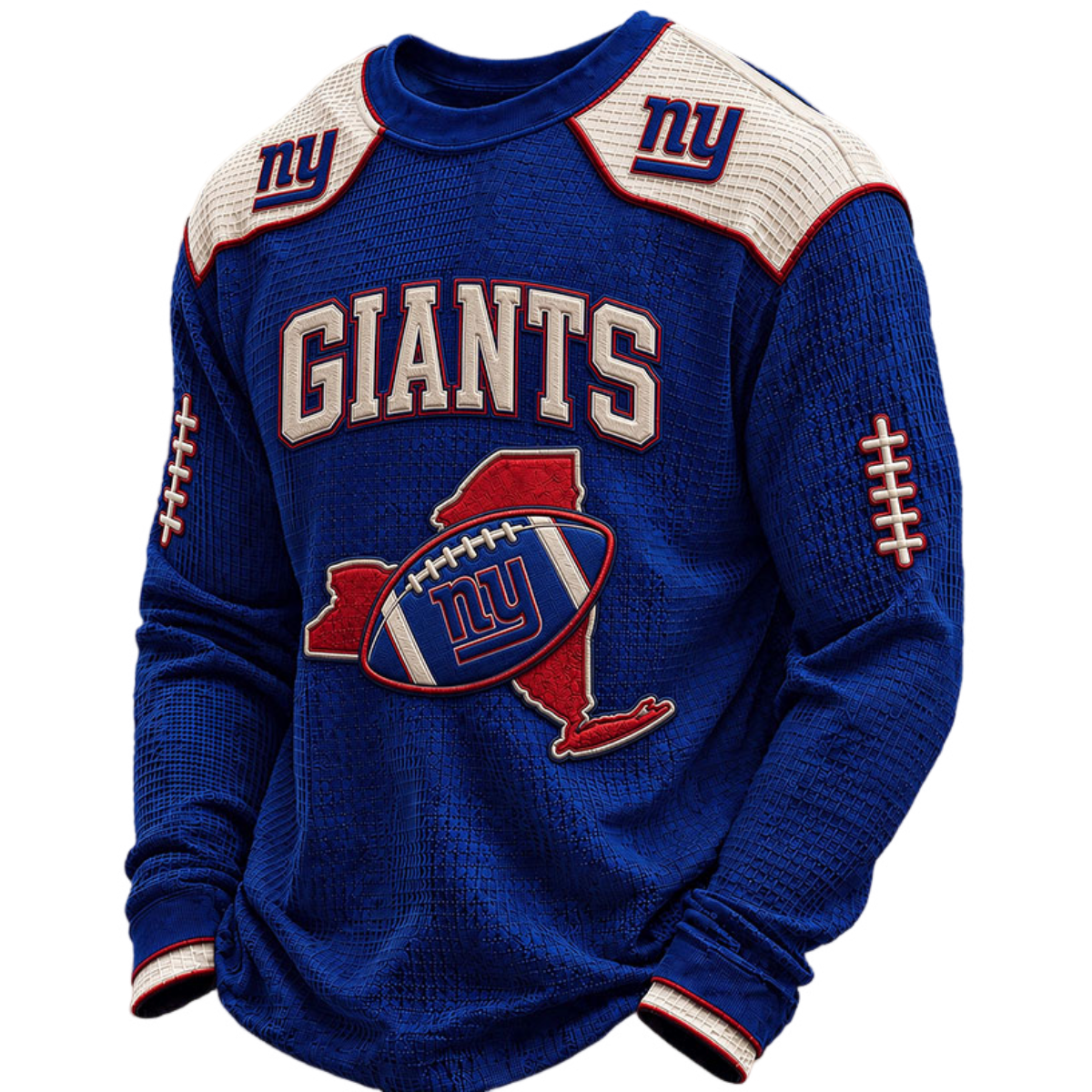 New York Giants Waffle Knit Long-Sleeve Sweatshirt Main image