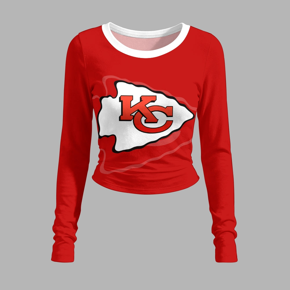 Kansas City Chiefs Long-Sleeved Double-Layer Stretch Pants Set | NFL