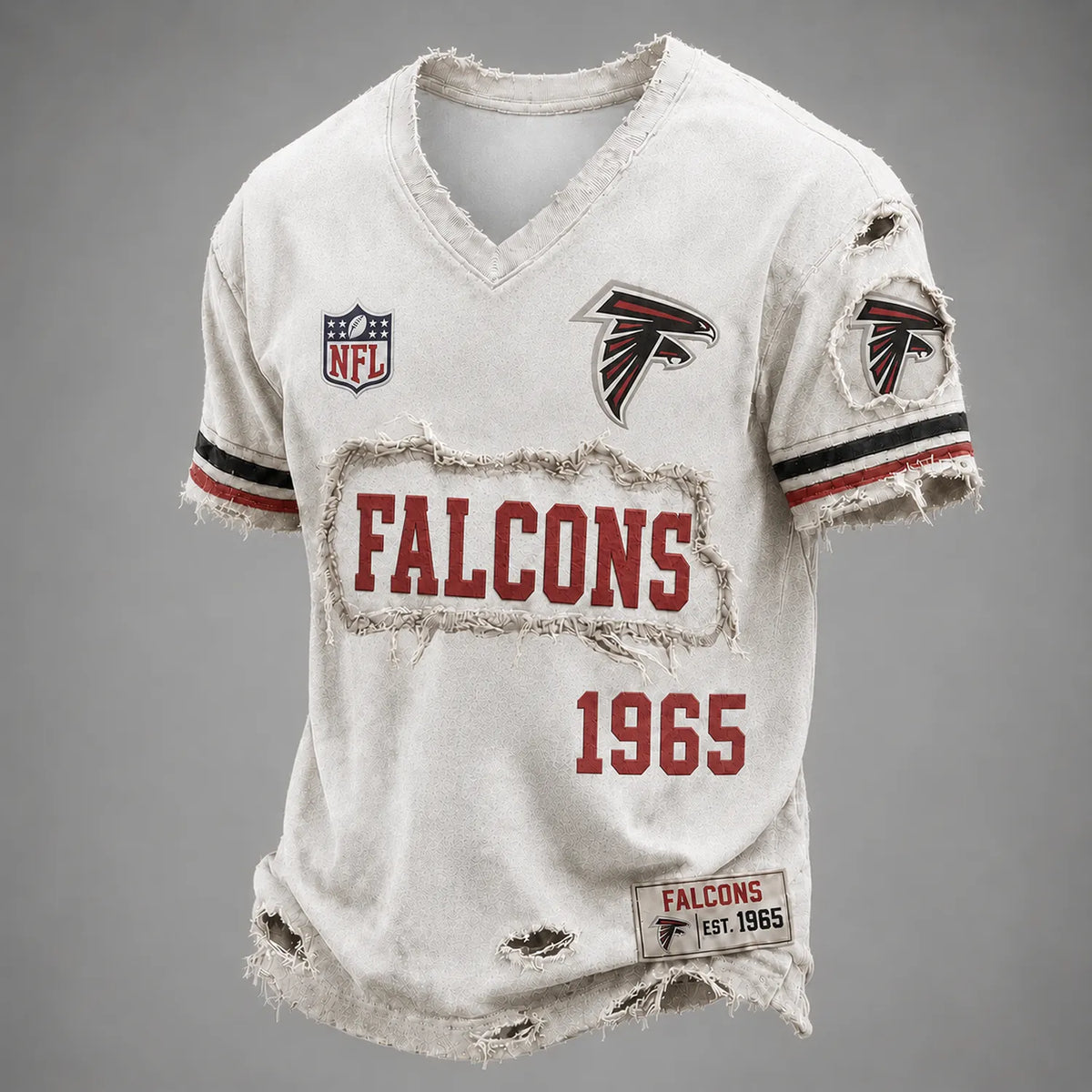 ATL x NFL LUXURY V-Neck T-Shirt 3005 DatND DVT