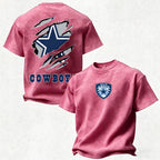 Dallas Cowboys Printed Unisex 100% Pure Cotton Washed T-Shirt