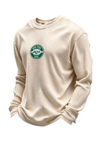 New York Jets Circular Logo Waffle Knit Crewneck Sweatshirt