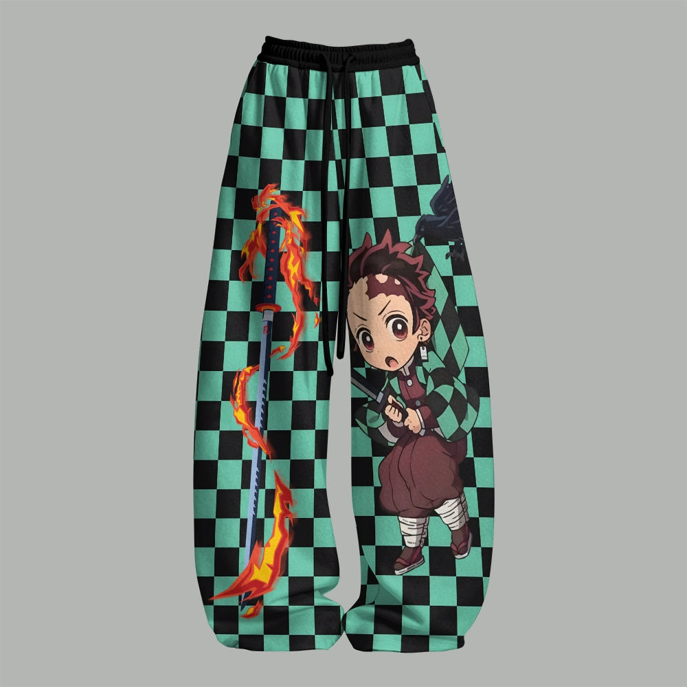 Demon Slayer Top & Elasticated Trousers Two-Piece Set