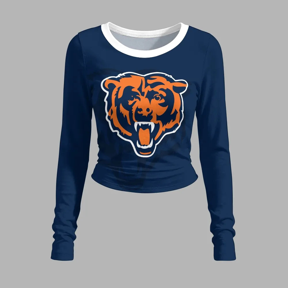 Chicago Bears Long-Sleeved Double-Layer Stretch Pants Set | NFL Secondary image