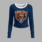 Chicago Bears Long-Sleeved Double-Layer Stretch Pants Set | NFL