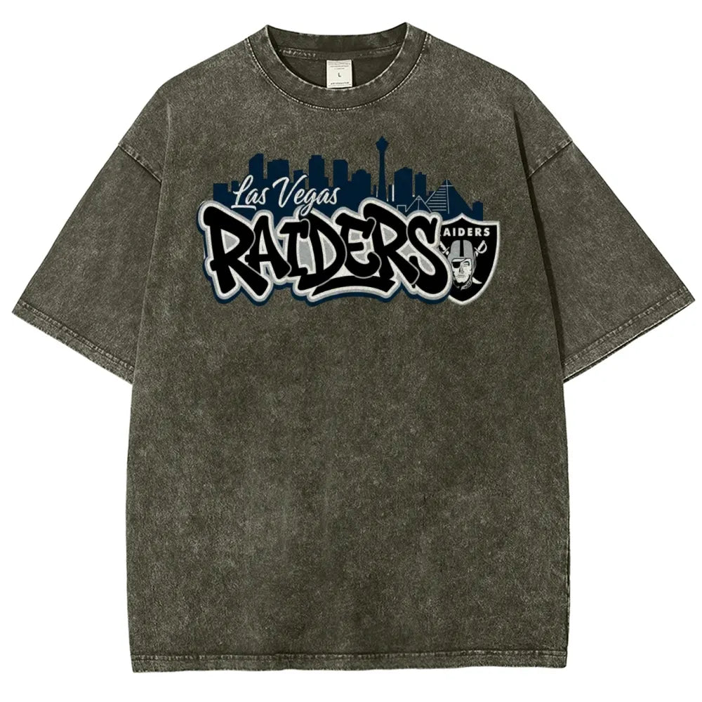 Las Vegas Raiders Unisex Vintage Washed T-shirts