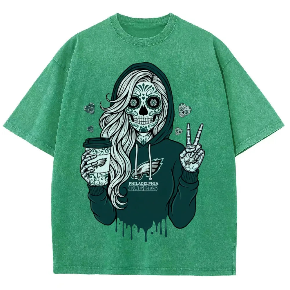 Unisex Retro¡°Philadelphia Eagles¡± Washed T-Shirt
