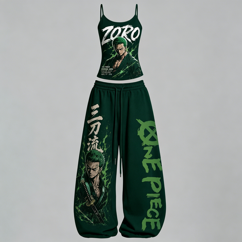 One Piece Top & Elasticated Trousers Two-Piece Set
