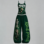 One Piece Top & Elasticated Trousers Two-Piece Set