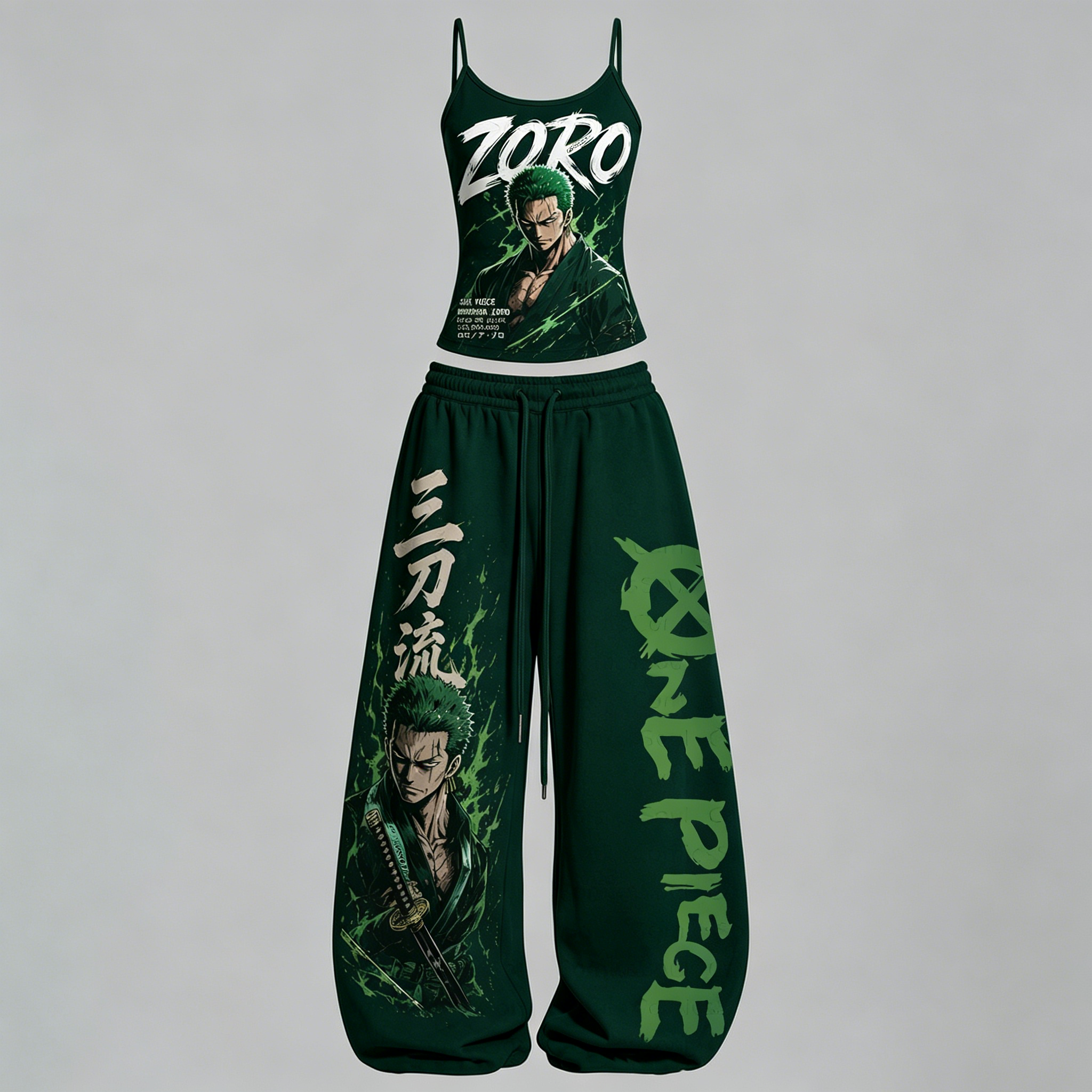 One Piece Top & Elasticated Trousers Two-Piece Set