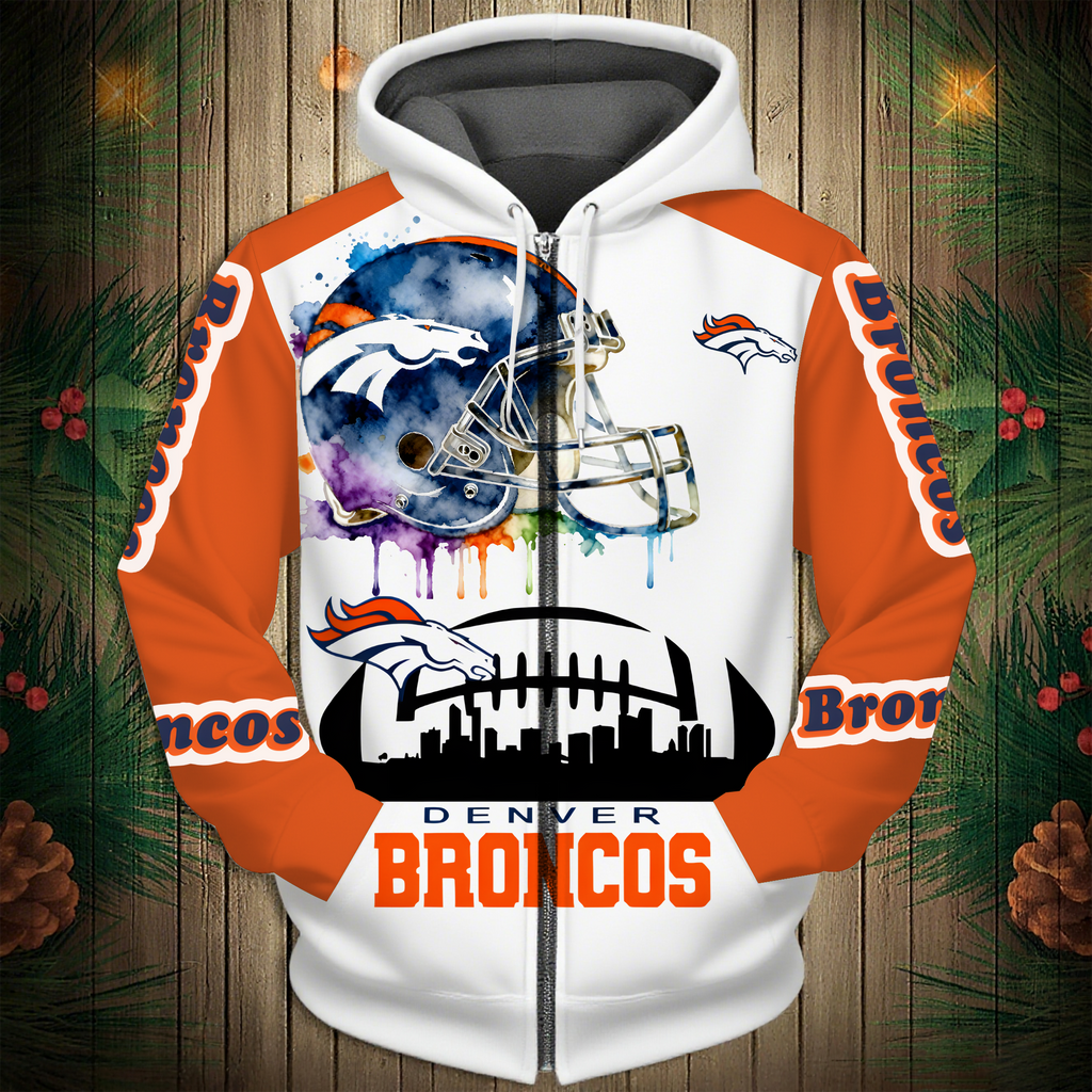 Denver Broncos 2026 New 3D Graphic Hoodie
