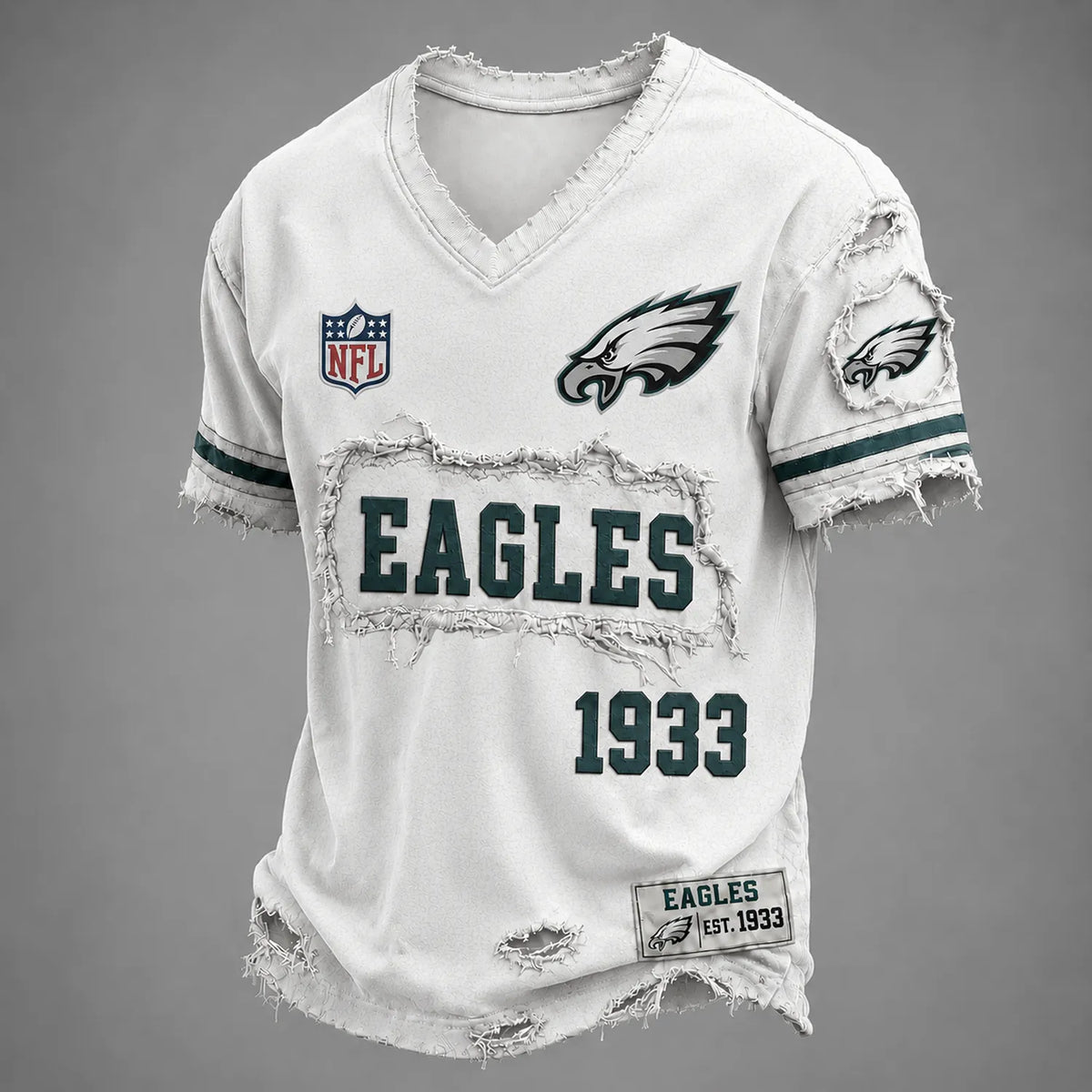 PHI x NFL LUXURY V-Neck T-Shirt 3005 DatND DVT