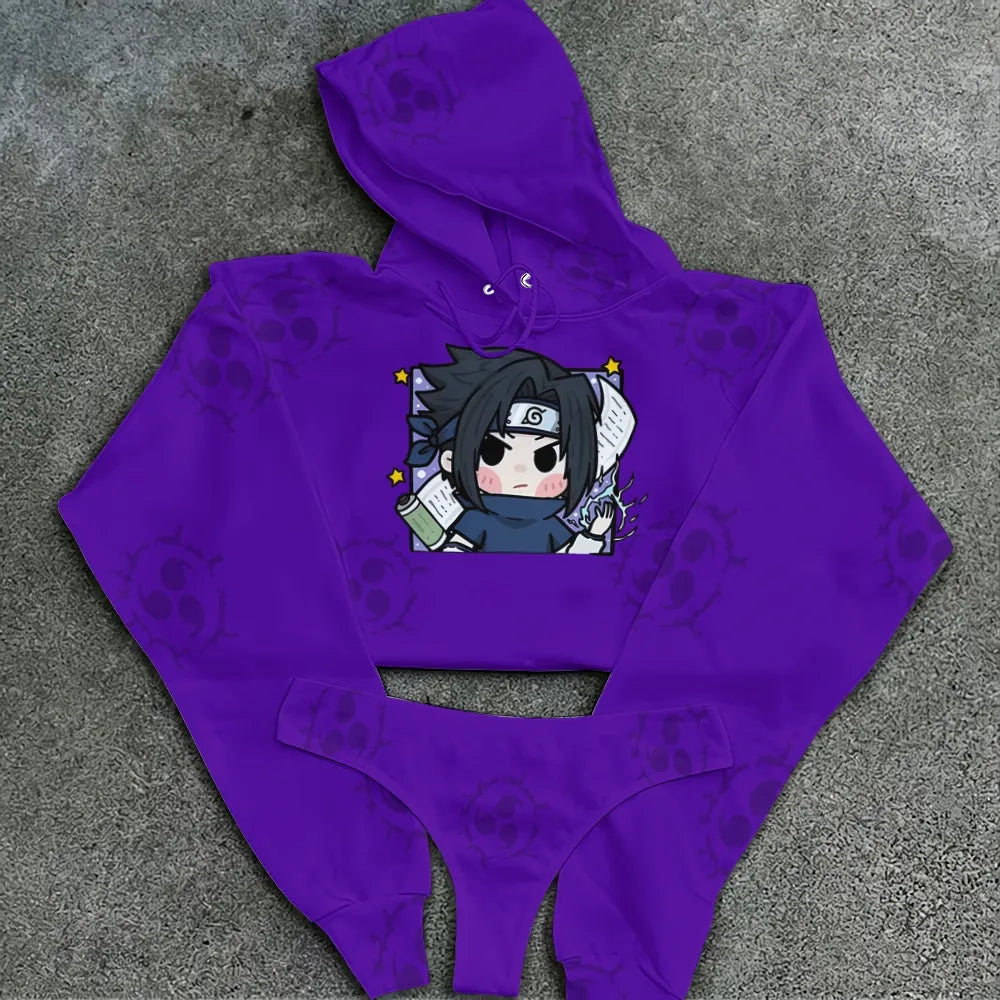 NARUTO Women's Hooded Thicken Suit Set