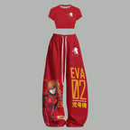 Women T-Shirt  & Elasticated Trousers Two-Piece Set 2605007470