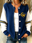 Women'S Football Printed Knitted Cardigan