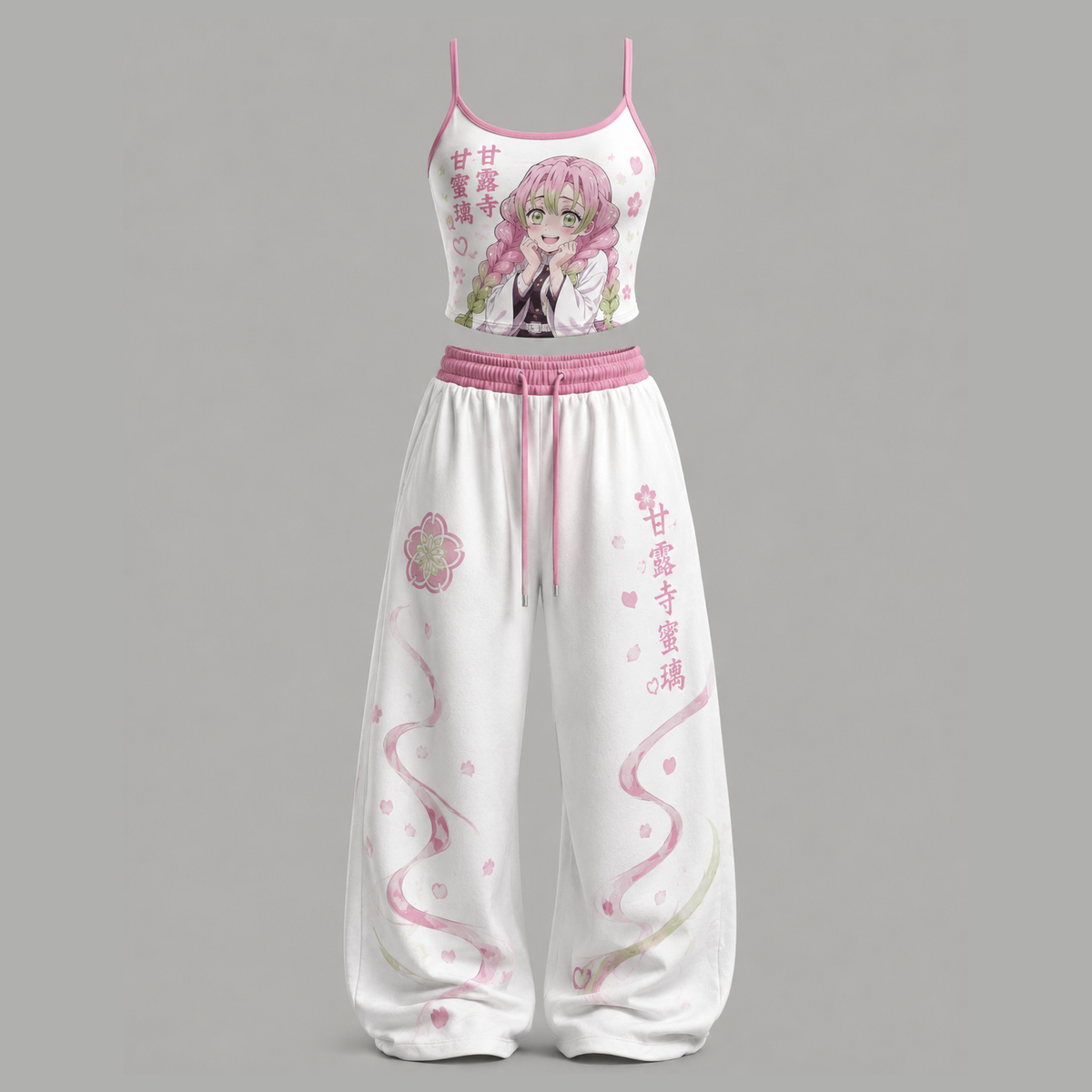 Demon Slayer Top & Elasticated Trousers Two-Piece Set Main image
