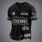 SEA x NFL LUXURY V-Neck T-Shirt 3005 DatND DVT