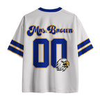 Personalized Retro Rings And Mascot Teacher Mesh Jersey