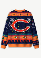 Chicago Bears Grinch Tangled Logo Ugly Christmas Sweatshirt