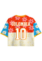 Bloom Star Colombia Cropped Mesh Jersey Shirt