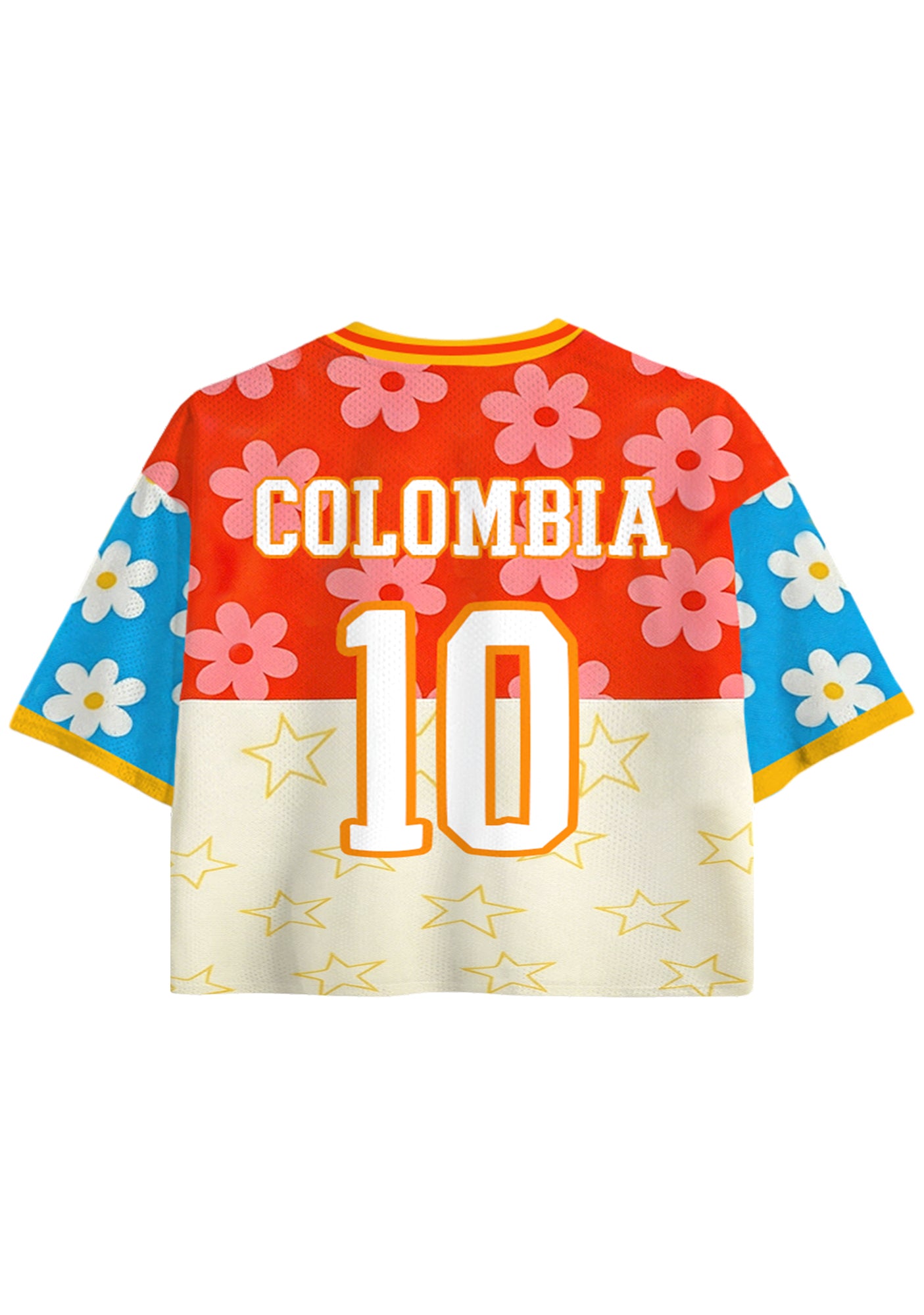 Bloom Star Colombia Cropped Mesh Jersey Shirt