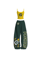Green Bay Packers Graphic Tops & Elasticated Trousers Two-Piece Set
