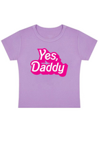 Yes, Daddy Y2K Baby Tee