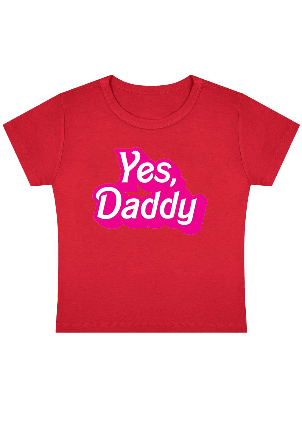 Yes, Daddy Y2K Baby Tee
