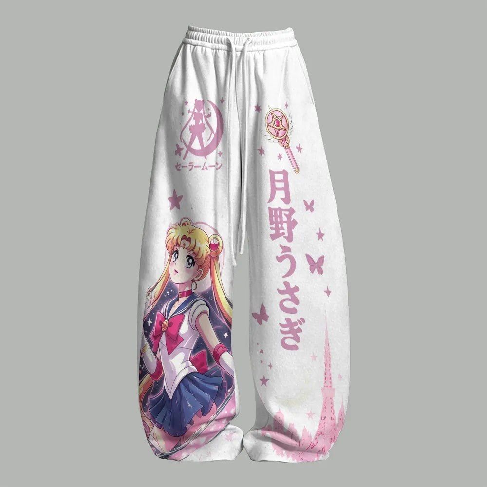 Animescollection Sailor Moon Women T-Shirt  & Elasticated Trousers Two-Piece Set