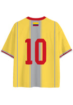 Casual Colombia Star Graphic Mesh Jersey Shirts