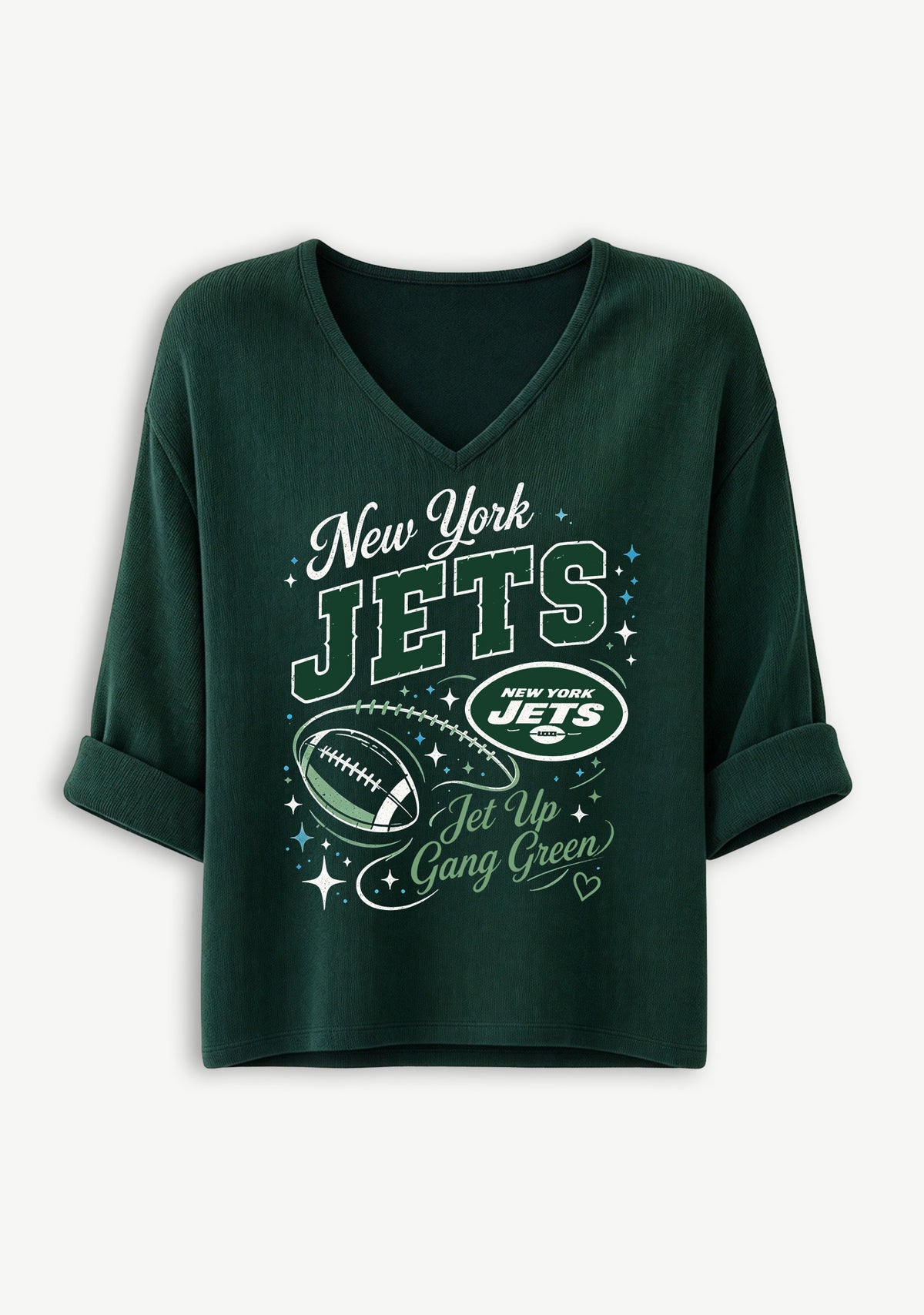 Women New York Jets Football Long Sleeve Game Day Shirt