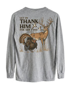Let Us Thank Him For Our Food LONG-SLEEVE back