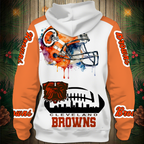 Cleveland Browns 2026 New 3D Graphic Hoodie