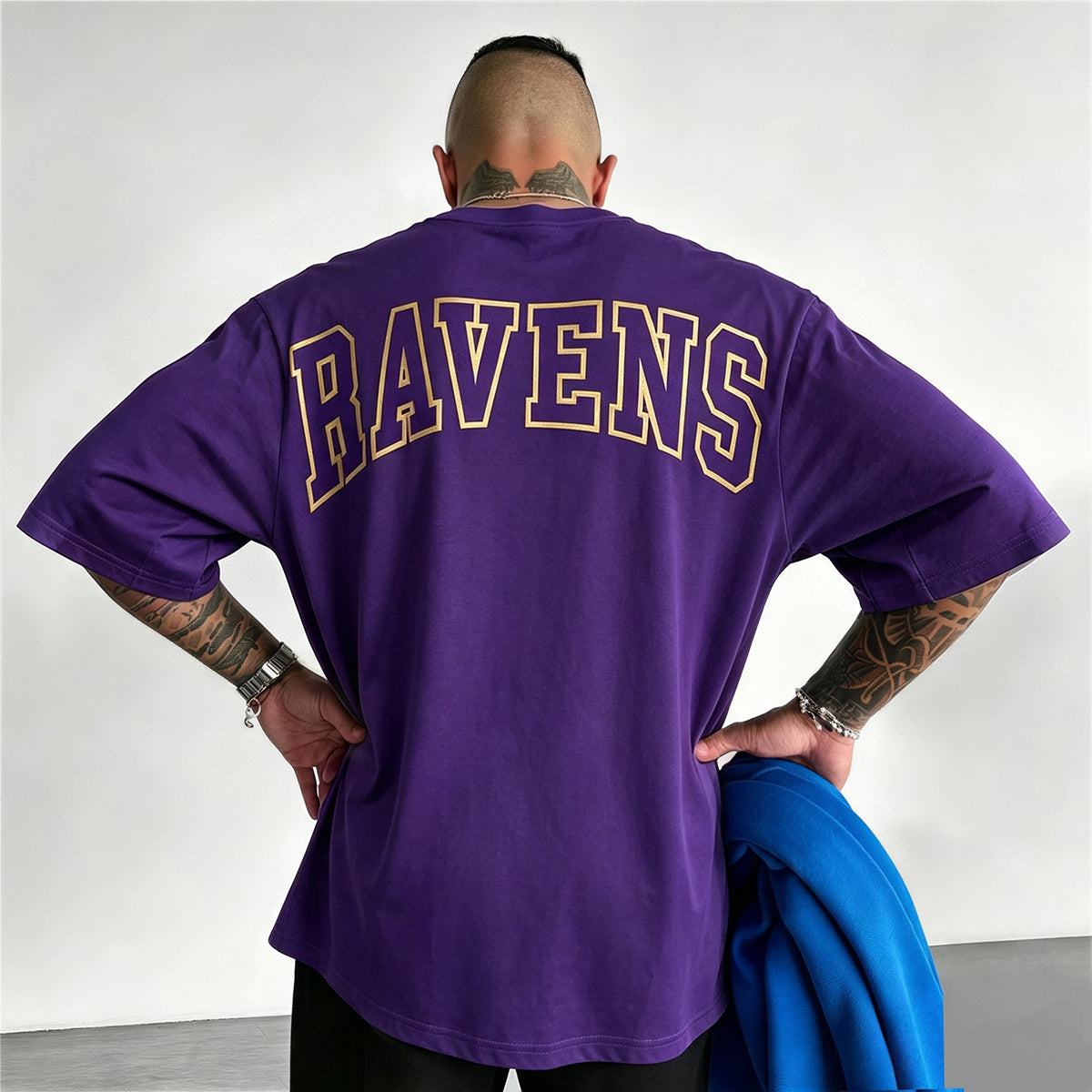 Baltimore Ravens Bold Layered Wordmark Printed T-Shirt Secondary image