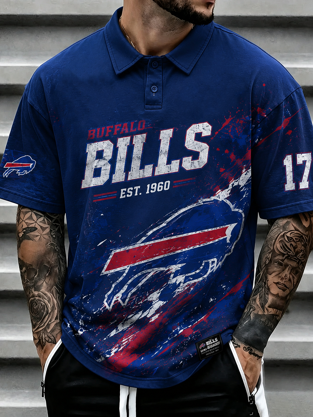 Buffalo Bills Men's Printed Polo Shirt Main image
