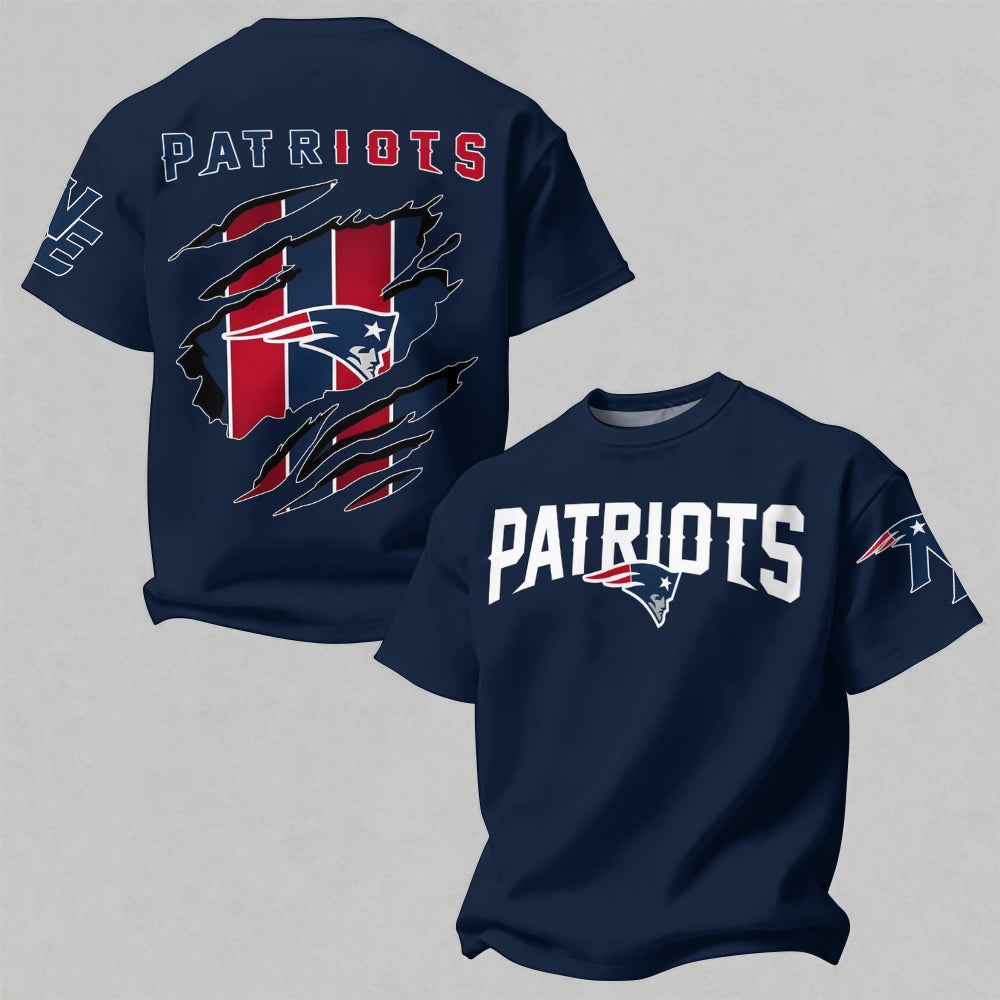 "New England Patriots"  Printed Oversized Unisex T-shirt