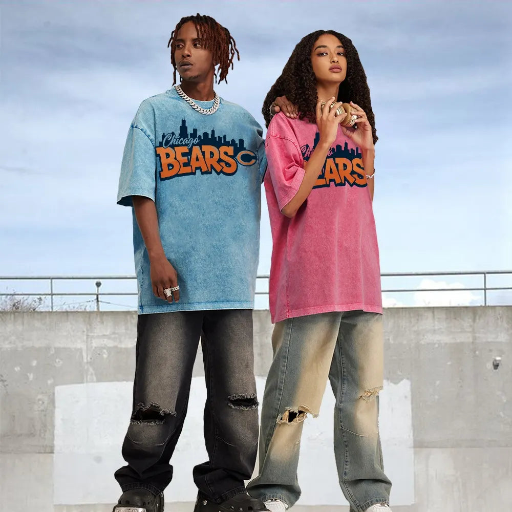 Chicago Bears Unisex Vintage Washed T-shirt