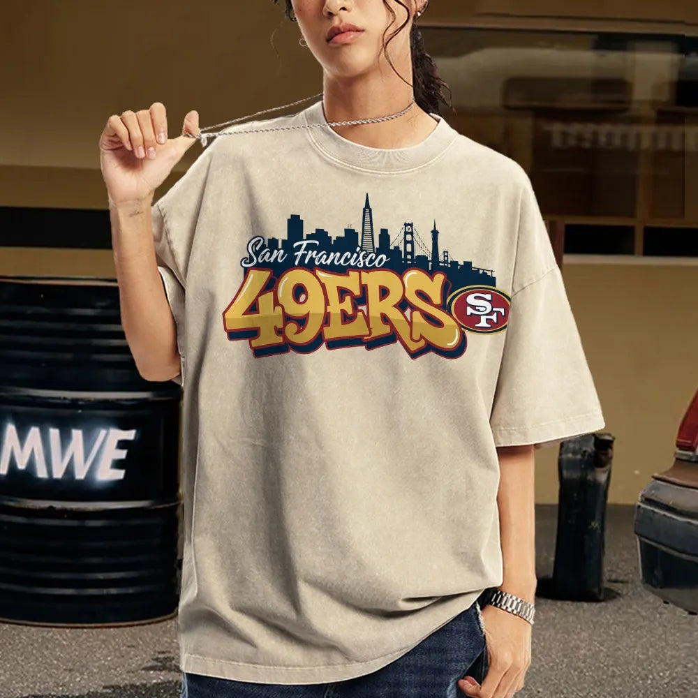 San Francisco 49ers Unisex Vintage Washed T-shirt