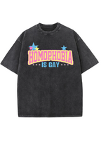 Homophobia Is Gay Y2K Washed Tee
