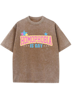 Homophobia Is Gay Y2K Washed Tee