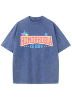 Homophobia Is Gay Y2K Washed Tee