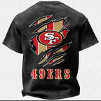 San Francisco 49ers Printed Unisex 100% Pure Cotton Washed T-Shirt