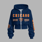Chicago Bears Zip-up hooded jacket and elastic-waist pants set | NFL