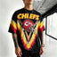 Retro KC Chiefs Helmet Logo Tie-Dye Printed T-Shirt