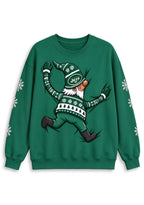 Women's New York Jets Christmas Gnome Crewneck Sweatshirt